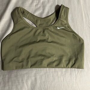 Nike Olive Sports Bra Size L